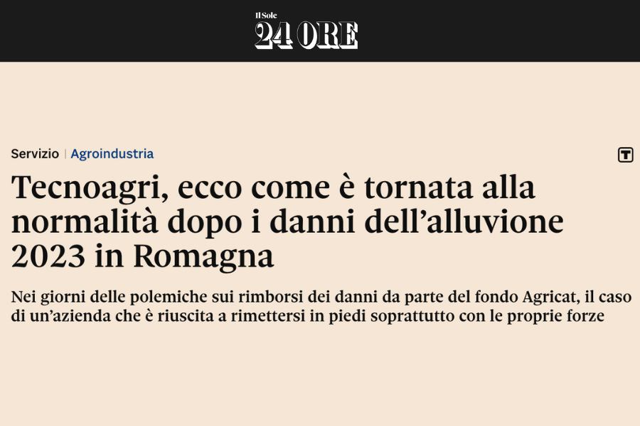 Tecnoagri il sole 24 ore